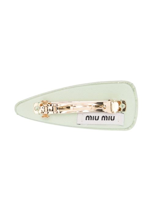 Fermaglio in pelle verniciata Miu Miu | 5IF092S-OOO069F0934